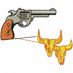 Cowboy And Hunter Embroidery Design 8 Cowboy And Hunter Embroidery Design 8
